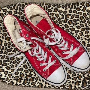 Red Converse High Tops